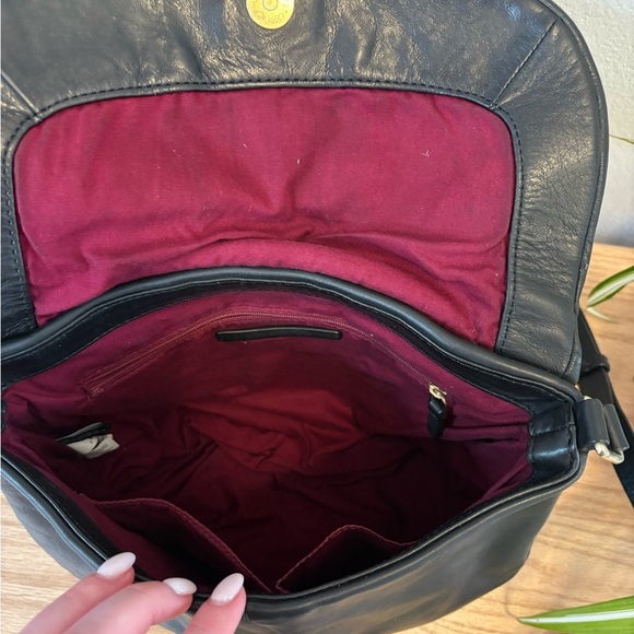 Rare Vintage Y2K Marc by Marc Jacobs Marchive Messenger bag, black leather - Picture 9 of 10